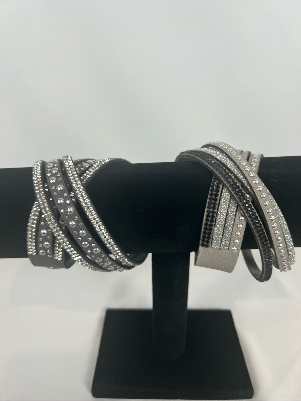 Silver Crystal Wrap Bracelet - Women's Fashion Jewelry